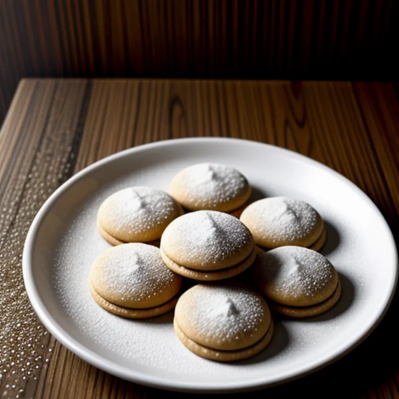 Moroccan ghoriba cookies on a plate